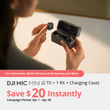 DJI Mic Mini (2 TX + 1 RX + Charging Case)