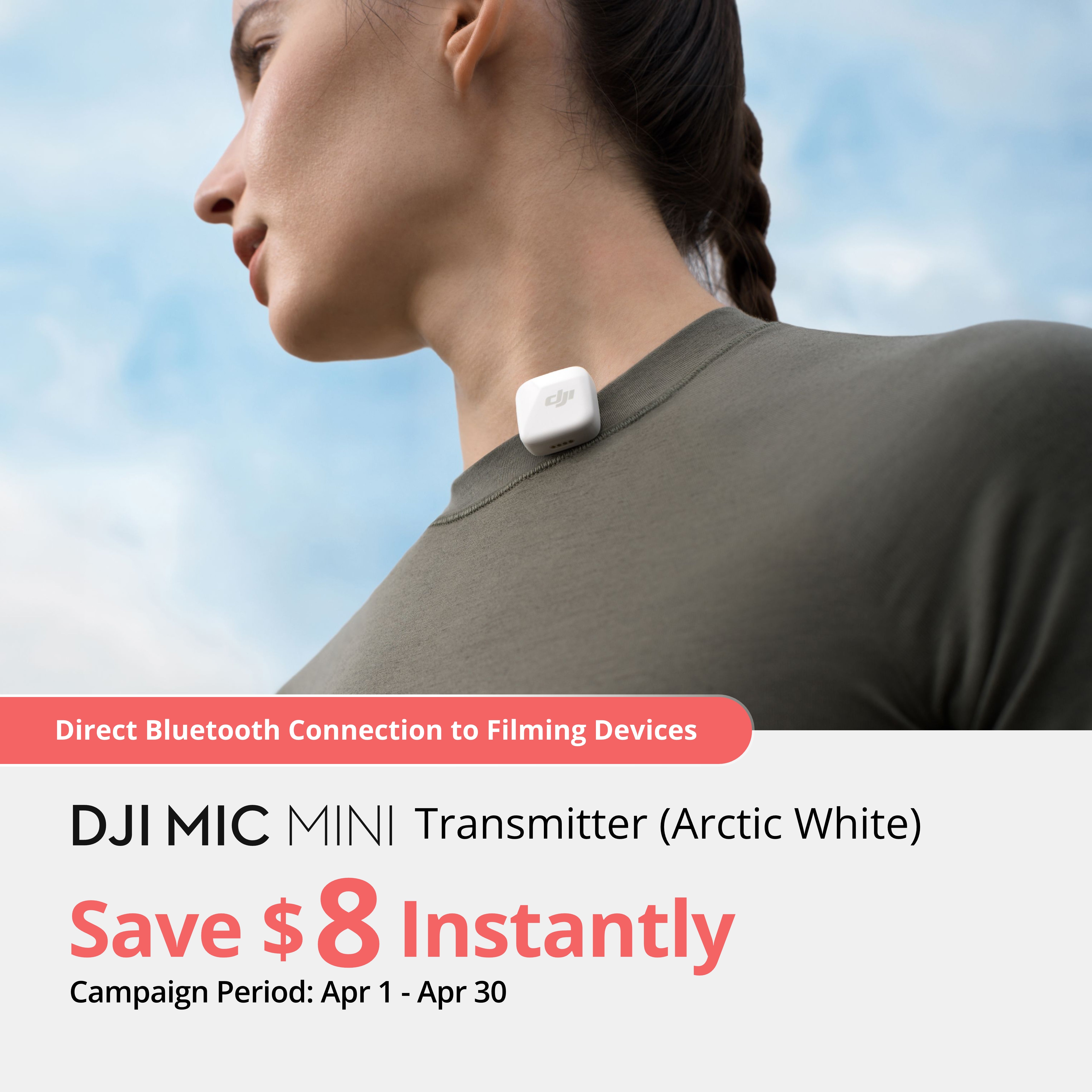 DJI Mic Mini Transmitter (Arctic White)