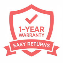Easy Returns & 1‑Year Warranty