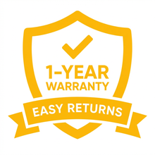 Easy Returns & 1‑Year Warranty