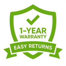 Easy Returns & 1‑Year Warranty
